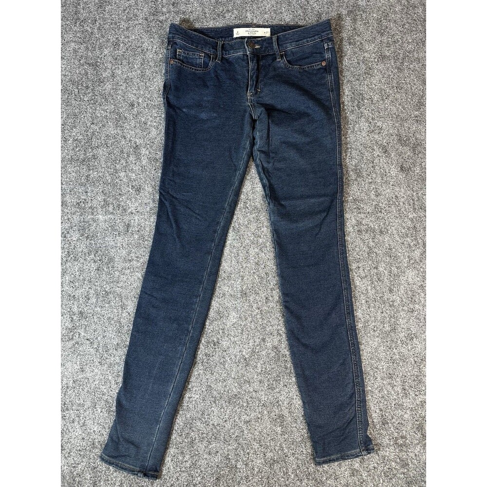 Abercrombie & Fitch Stretch Denim Jeans Womens 4 W27 Blue Wash Comfort Fit Class